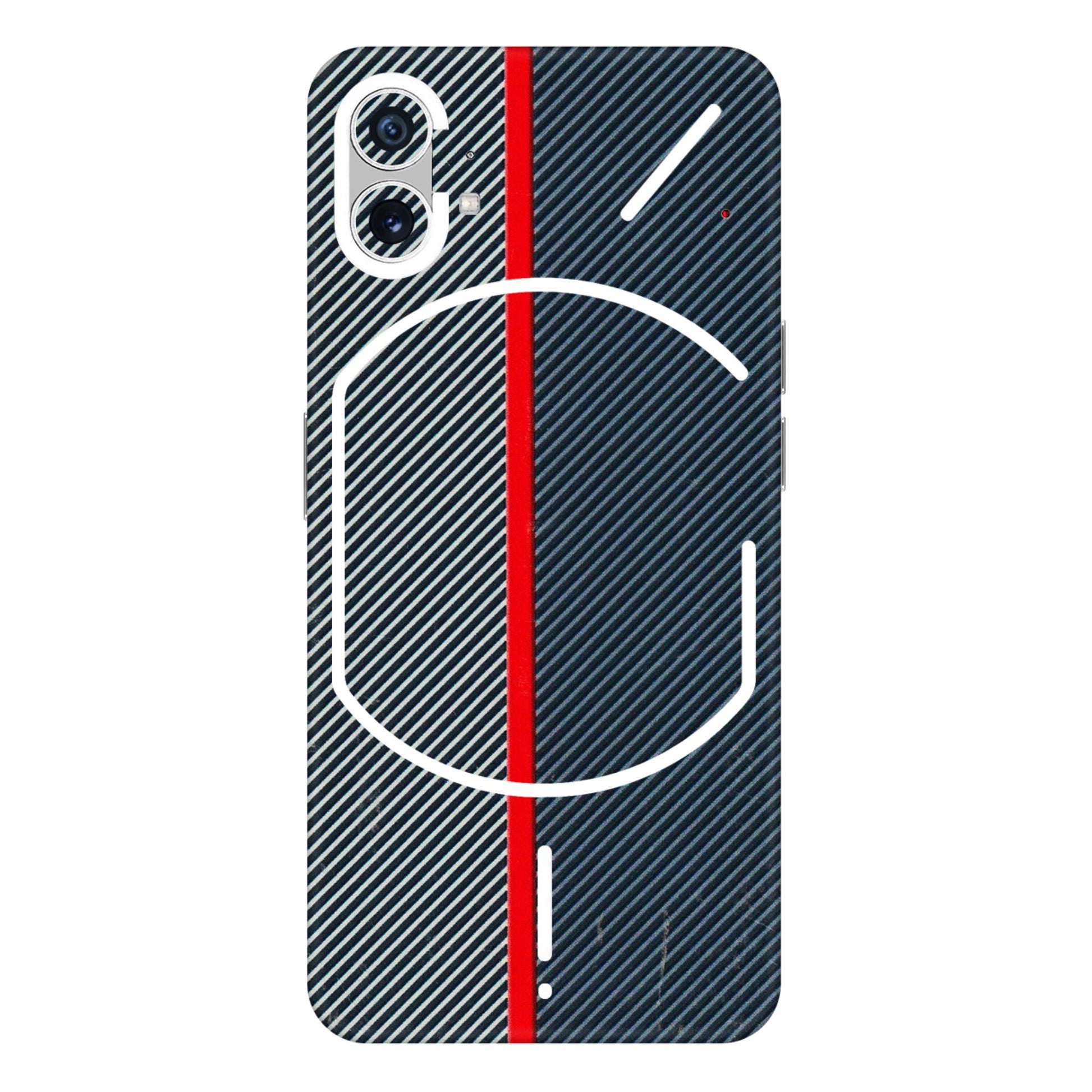 Nothing Phone Skins (All Models) - Blue Sober Lines - 3D Embossed Finish (L-305) Nothing Phone 1 5G