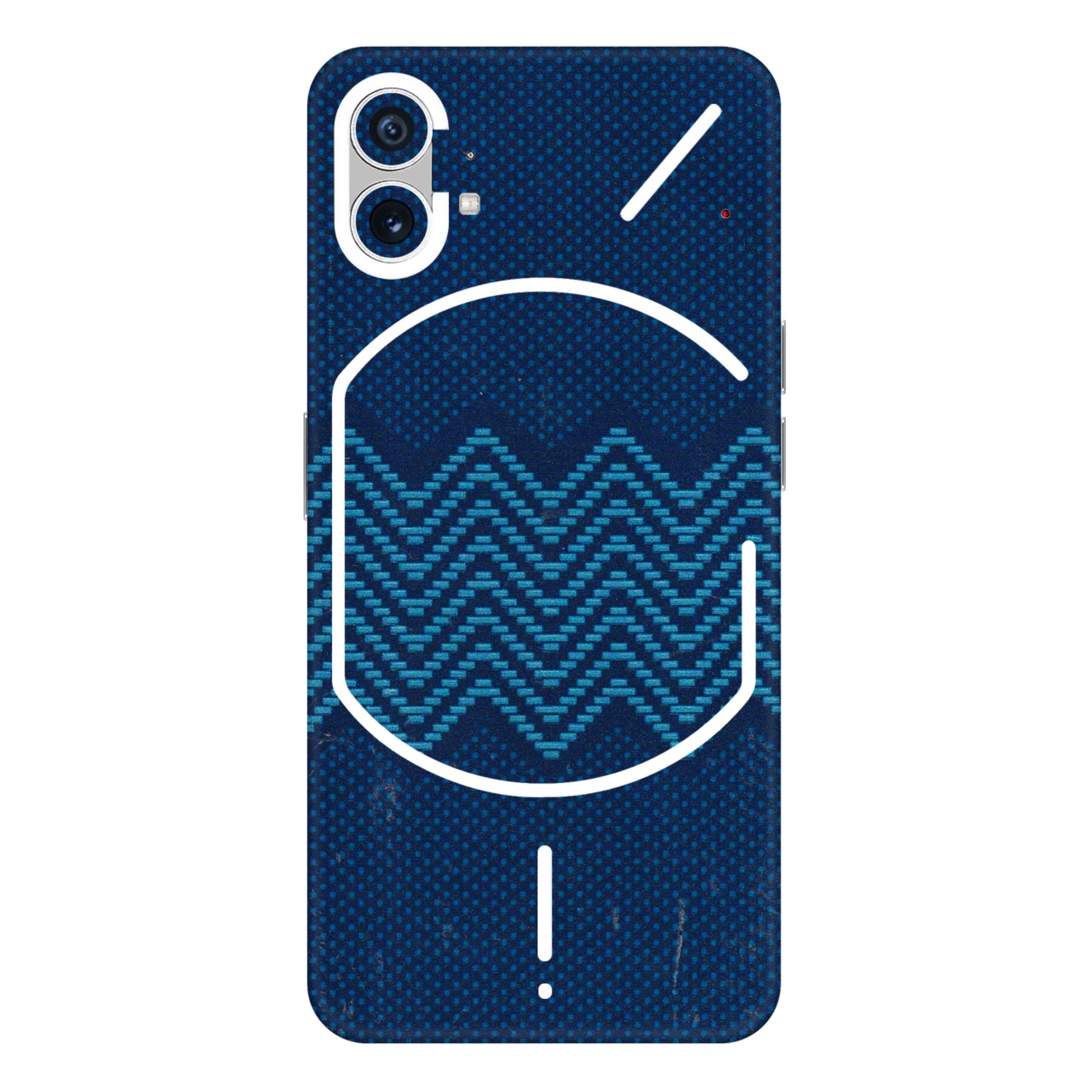 Nothing Phone Skins (All Models) - Blue Sober Waves - 3D Embossed Finish (L-306) Nothing Phone 1 5G