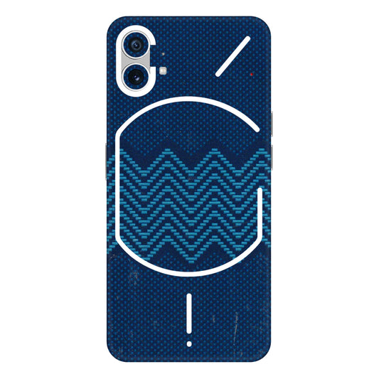 Nothing Phone Skins (All Models) - Blue Sober Waves - 3D Embossed Finish (L-306) Nothing Phone 1 5G