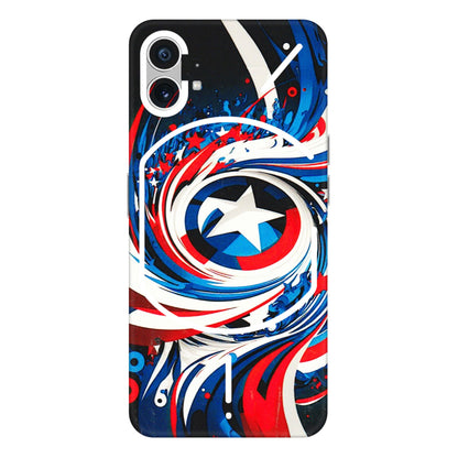 Nothing Phone Skins (All Models) - Captain America Logo - 3D Embossed Finish (L-307) Nothing Phone 1 5G