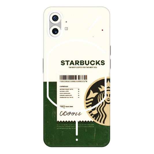Nothing Phone Skins (All Models) - Starbucks Barcode - 3D Embossed Finish (L-308) Nothing Phone 1 5G