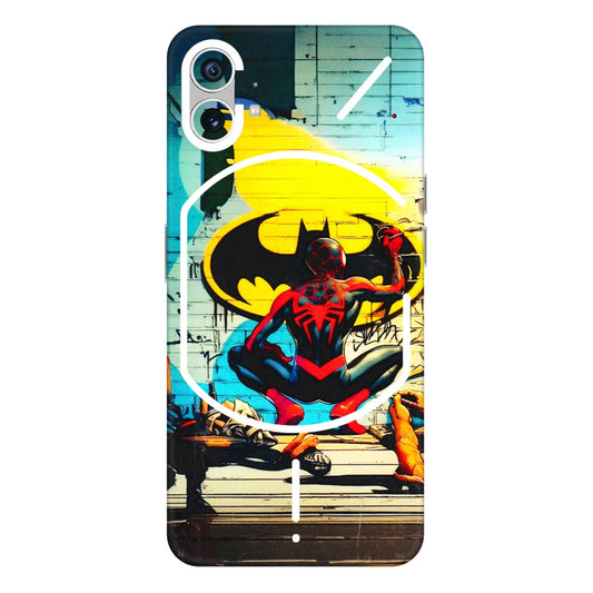 Nothing Phone Skins (All Models) - New Spiderman Bat Logo - 3D Embossed Finish (L-309) Nothing Phone 1 5G