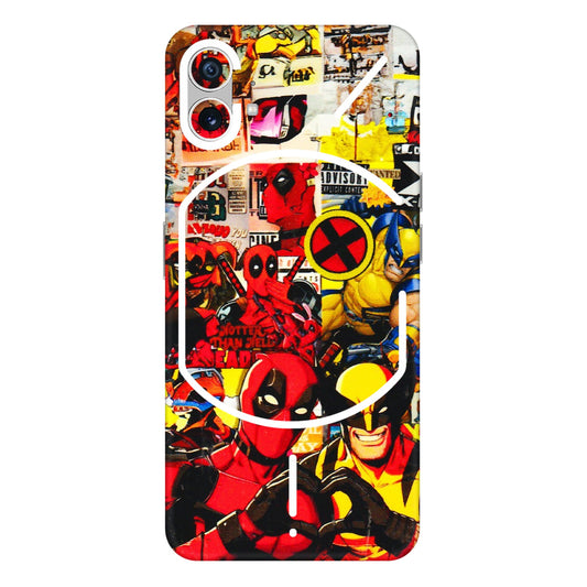 Nothing Phone Skins (All Models) - Spidy Wolverine - 3D Embossed Finish (L-310) Nothing Phone 1 5G