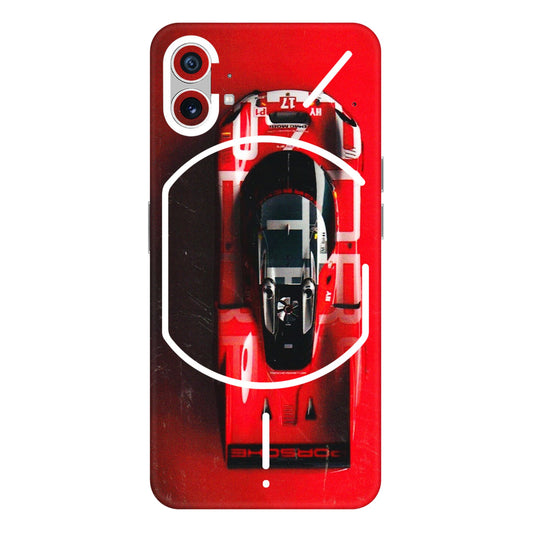 Nothing Phone Skins (All Models) - Red Porsche Car Logo - 3D Embossed Finish (L-315) Nothing Phone 1 5G