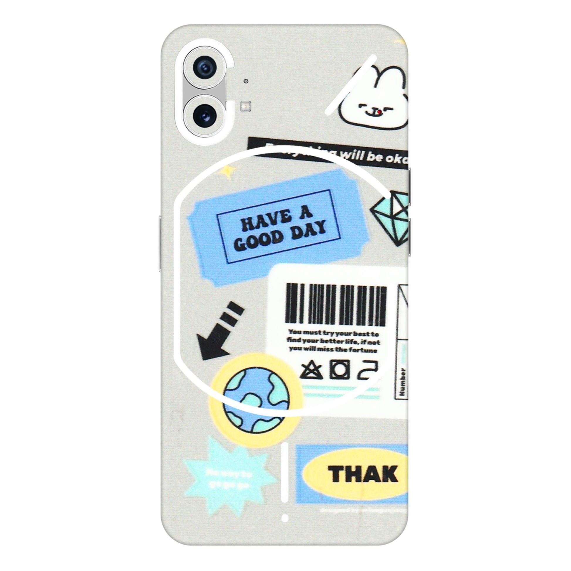Nothing Phone Skins (All Models) - Will Be Okay Design - 3D Embossed Finish (L-316) Nothing Phone 1 5G