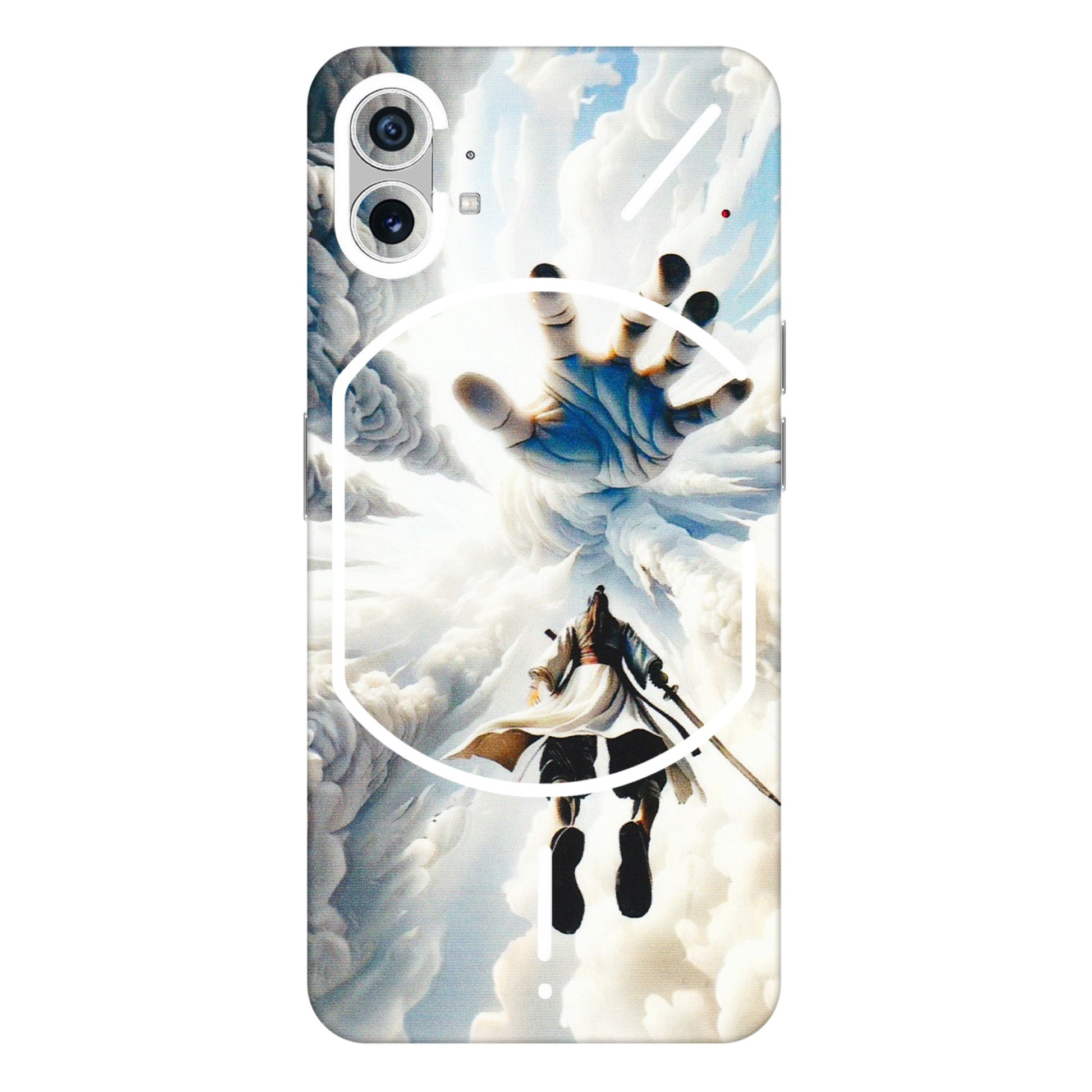 Nothing Phone Skins (All Models) - Big Hand With Monkey King - 3D Embossed Finish (L-323) Nothing Phone 1 5G