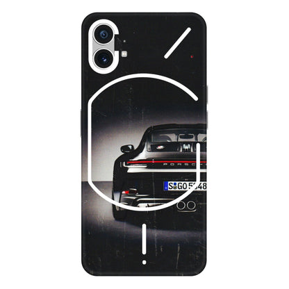 Nothing Phone Skins (All Models) - New Black Porsche GT3 - 3D Embossed Finish (L-327) Nothing Phone 1 5G