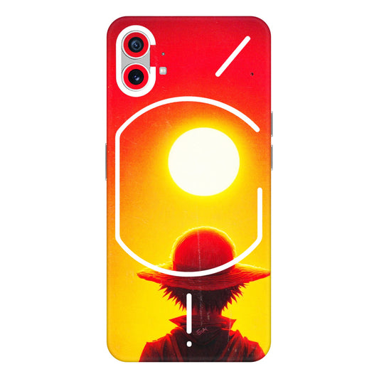 Nothing Phone Skins (All Models) - Cool Sunset With Monkey D.Luffy Anime - 3D Embossed Finish (L-329) Nothing Phone 1 5G