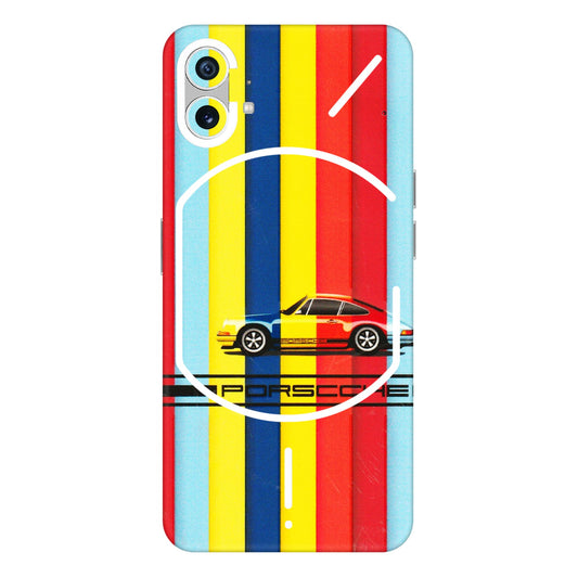 Nothing Phone Skins (All Models) - Multicolour Porche - 3D Embossed Finish (L-39) Nothing Phone 1 5G