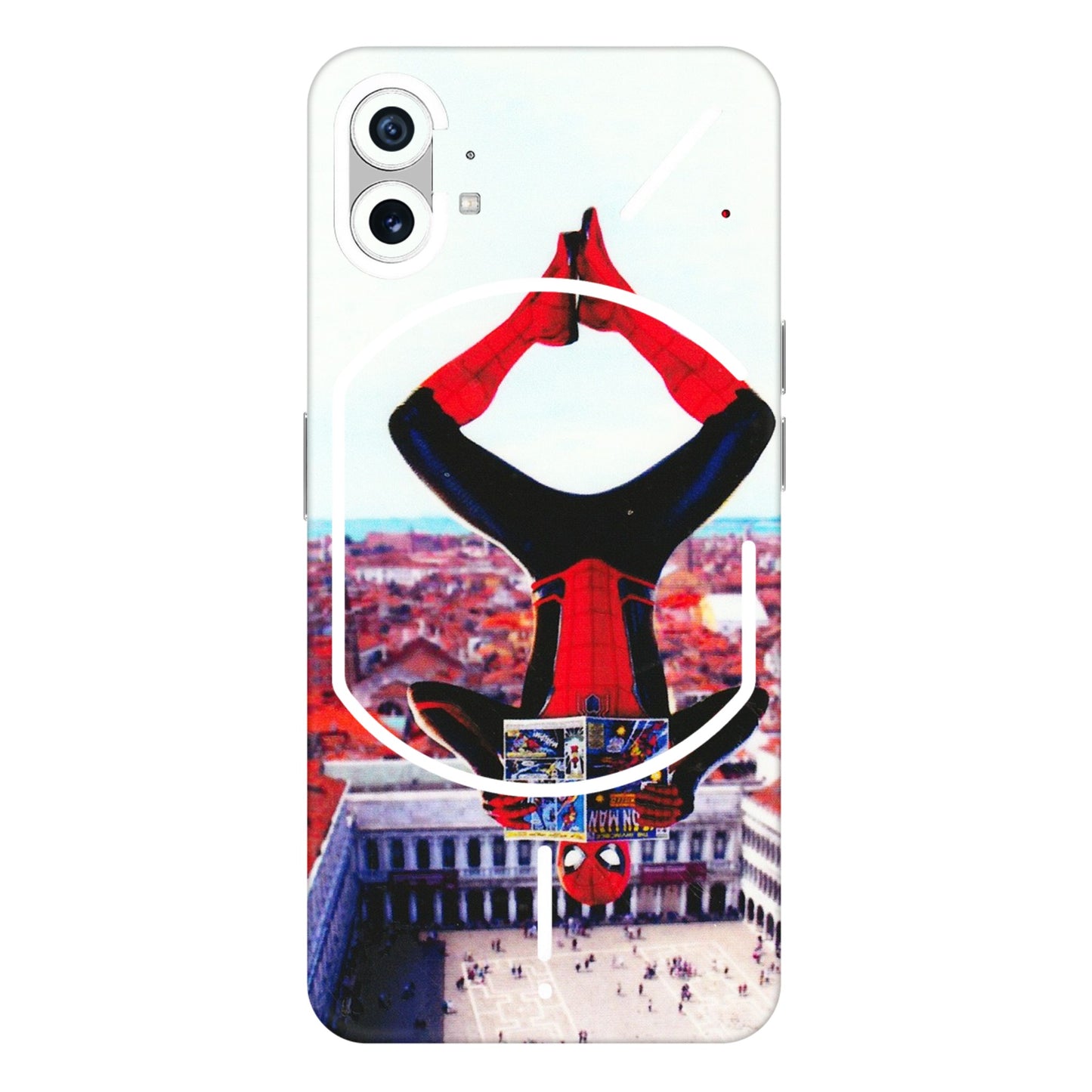 Nothing Phone Skins (All Models) - Spiderman Hanging - 3D Embossed Finish (L-53) Nothing Phone 1 5G
