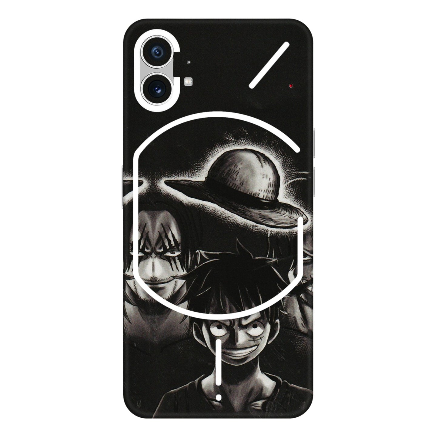 Nothing Phone Skins (All Models) - Black Luffy Hat - 3D Embossed Finish (L-57) Nothing Phone 1 5G