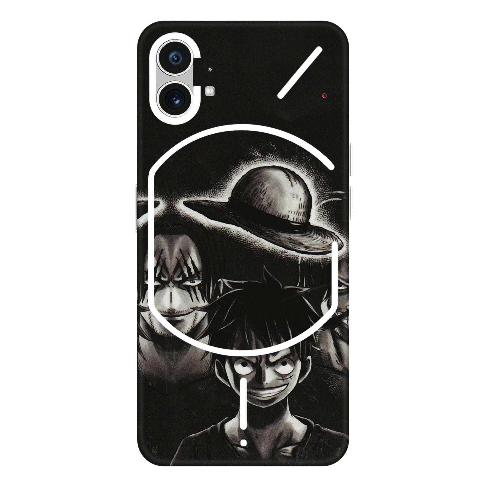 Nothing Phone Skins (All Models) - Black Luffy Hat - 3D Embossed Finish (L-57) Nothing Phone 1 5G