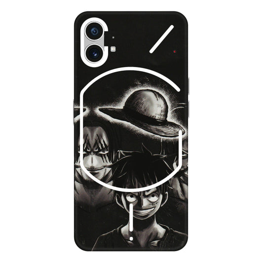 Nothing Phone Skins (All Models) - Black Luffy Hat - 3D Embossed Finish (L-57) Nothing Phone 1 5G