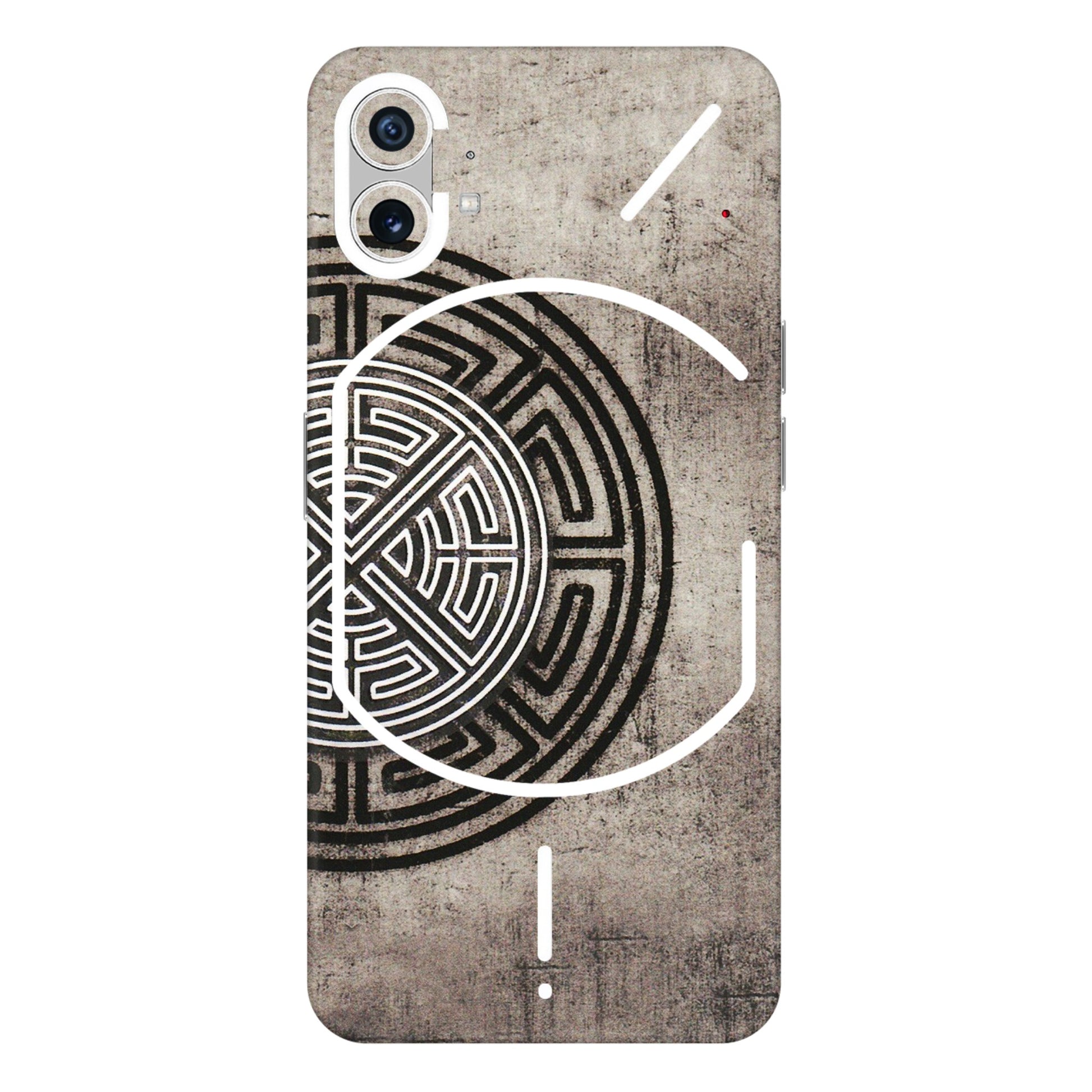 Nothing Phone Skins (All Models) - Mysterious Circular Design - 3D Embossed Finish (L-63) Nothing Phone 1 5G