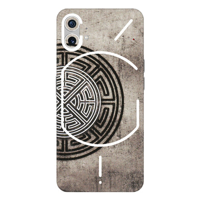 Nothing Phone Skins (All Models) - Mysterious Circular Design - 3D Embossed Finish (L-63) Nothing Phone 1 5G