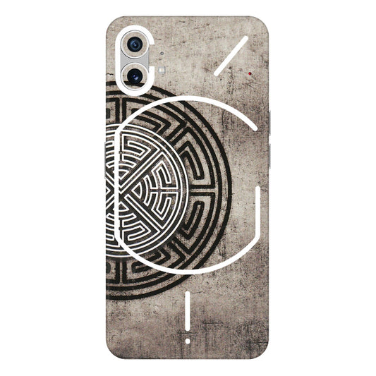 Nothing Phone Skins (All Models) - Mysterious Circular Design - 3D Embossed Finish (L-63) Nothing Phone 1 5G
