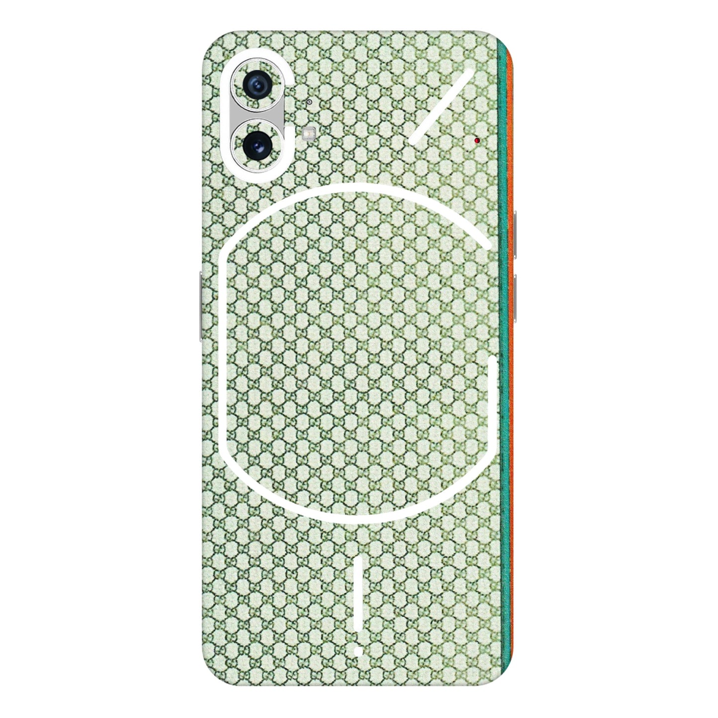 Nothing Phone Skins (All Models) - Gucci Fabric Pattern - 3D Embossed Finish (L-73) Nothing Phone 1 5G
