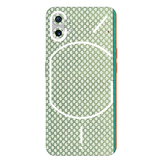 Nothing Phone Skins (All Models) - Gucci Fabric Pattern - 3D Embossed Finish (L-73) Nothing Phone 1 5G