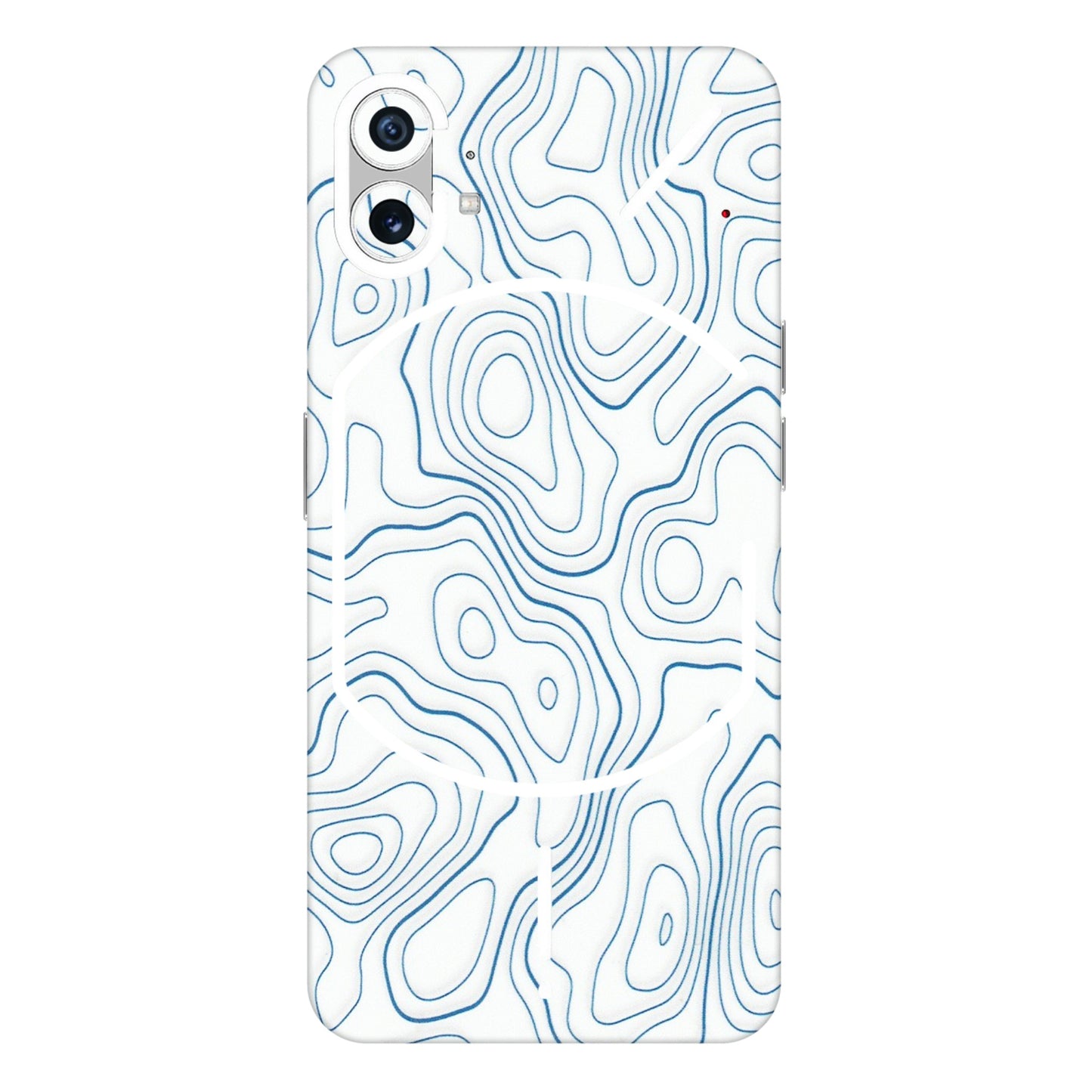 Nothing Phone Skins (All Models) - Blue And White Swirls - Matte Finish (M-139) Nothing Phone 1 5G