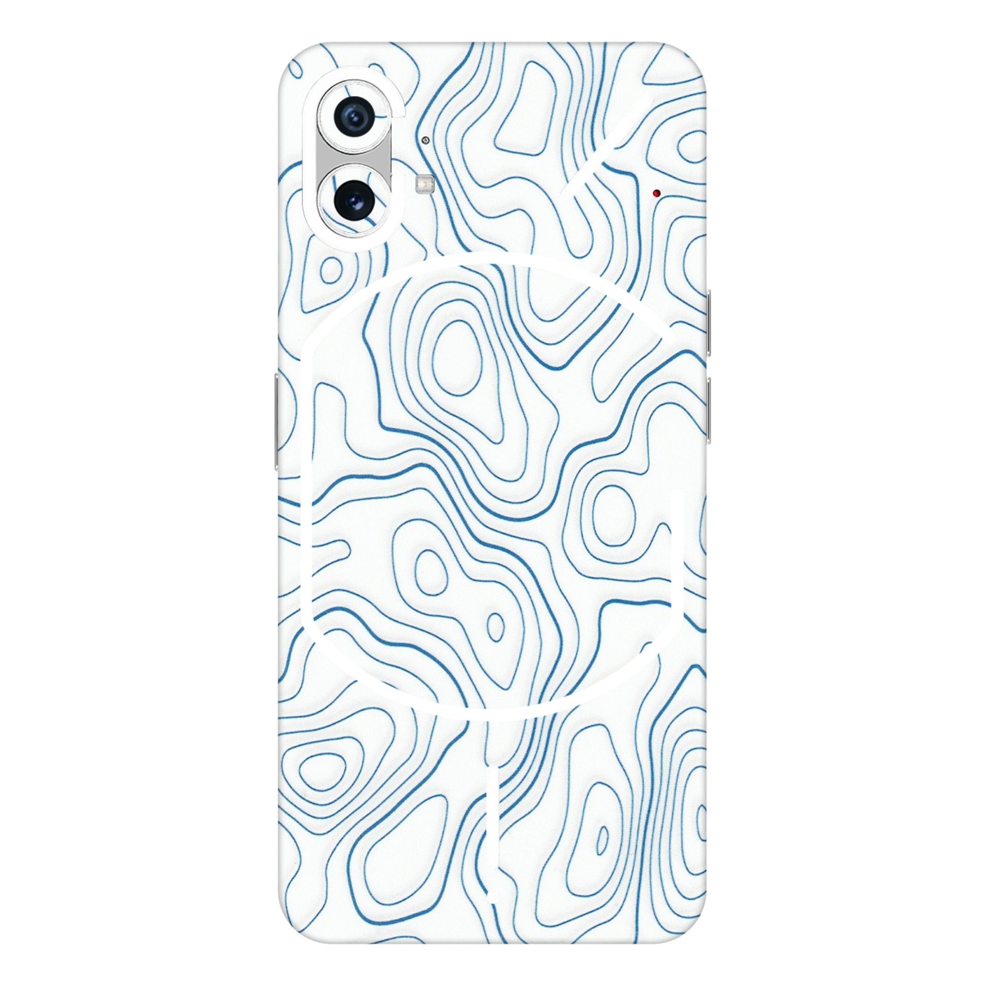 Nothing Phone Skins (All Models) - Blue And White Swirls - Matte Finish (M-139) Nothing Phone 1 5G