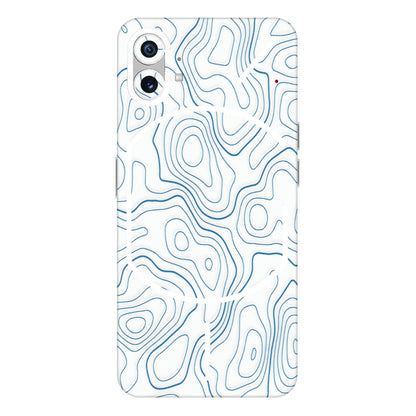 Nothing Phone Skins (All Models) - Blue And White Swirls - Matte Finish (M-139) Nothing Phone 1 5G