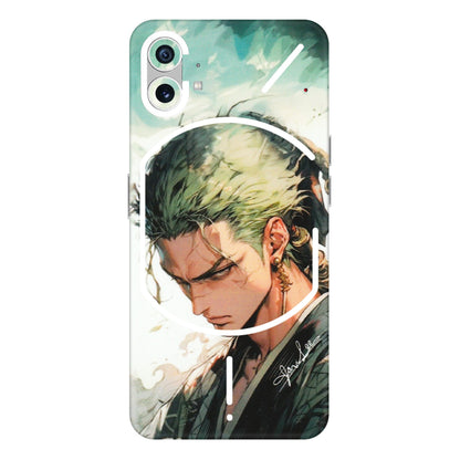 Nothing Phone Skins (All Models) - New Roronoa Zoro One Picece Anime - Matte Finish (M-140) Nothing Phone 1 5G