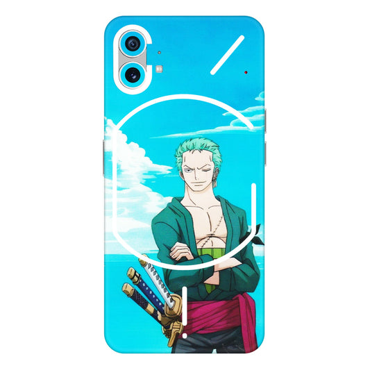 Nothing Phone Skins (All Models) - Cool Swordman Zoro Anime - Matte Finish (M-143) Nothing Phone 1 5G