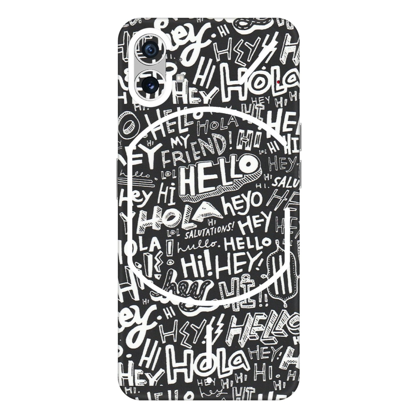 Nothing Phone Skins (All Models) - Hi Hello Doodles - Matte Finish (M-25) Nothing Phone 1 5G