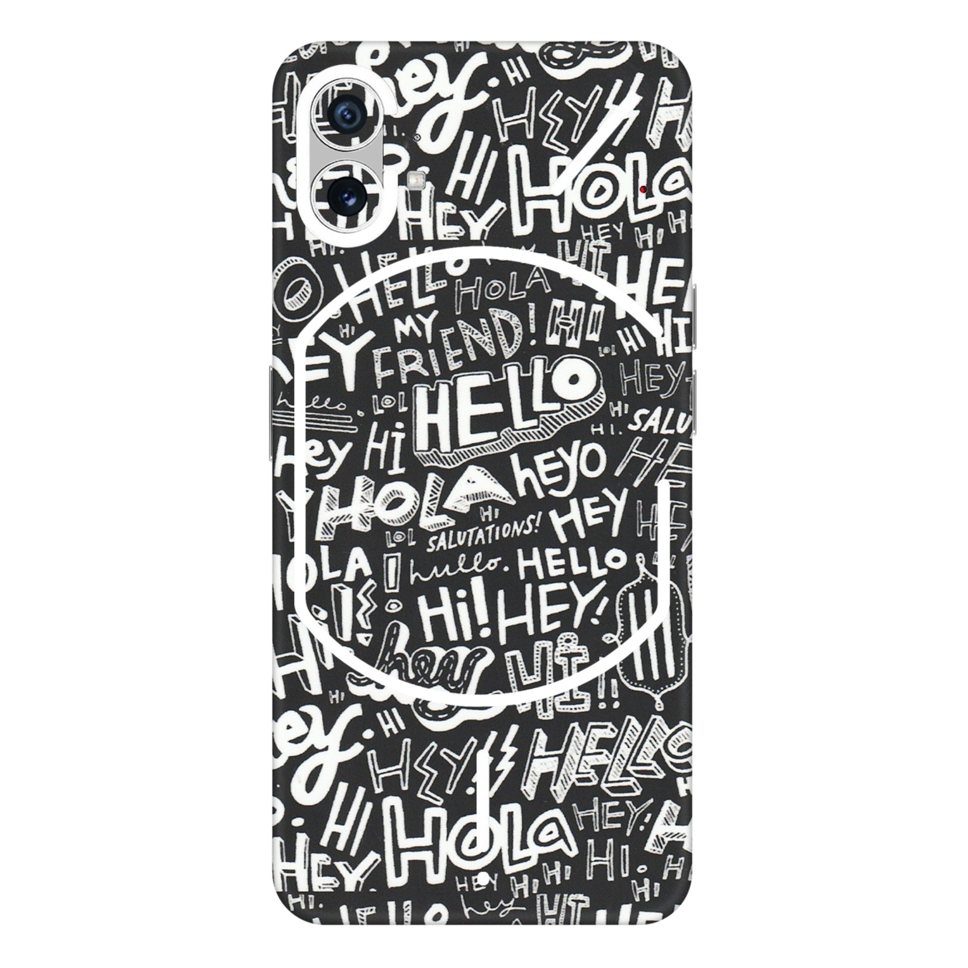 Nothing Phone Skins (All Models) - Hi Hello Doodles - Matte Finish (M-25) Nothing Phone 1 5G