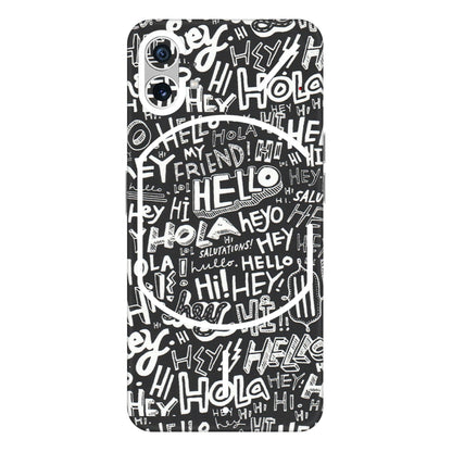 Nothing Phone Skins (All Models) - Hi Hello Doodles - Matte Finish (M-25) Nothing Phone 1 5G