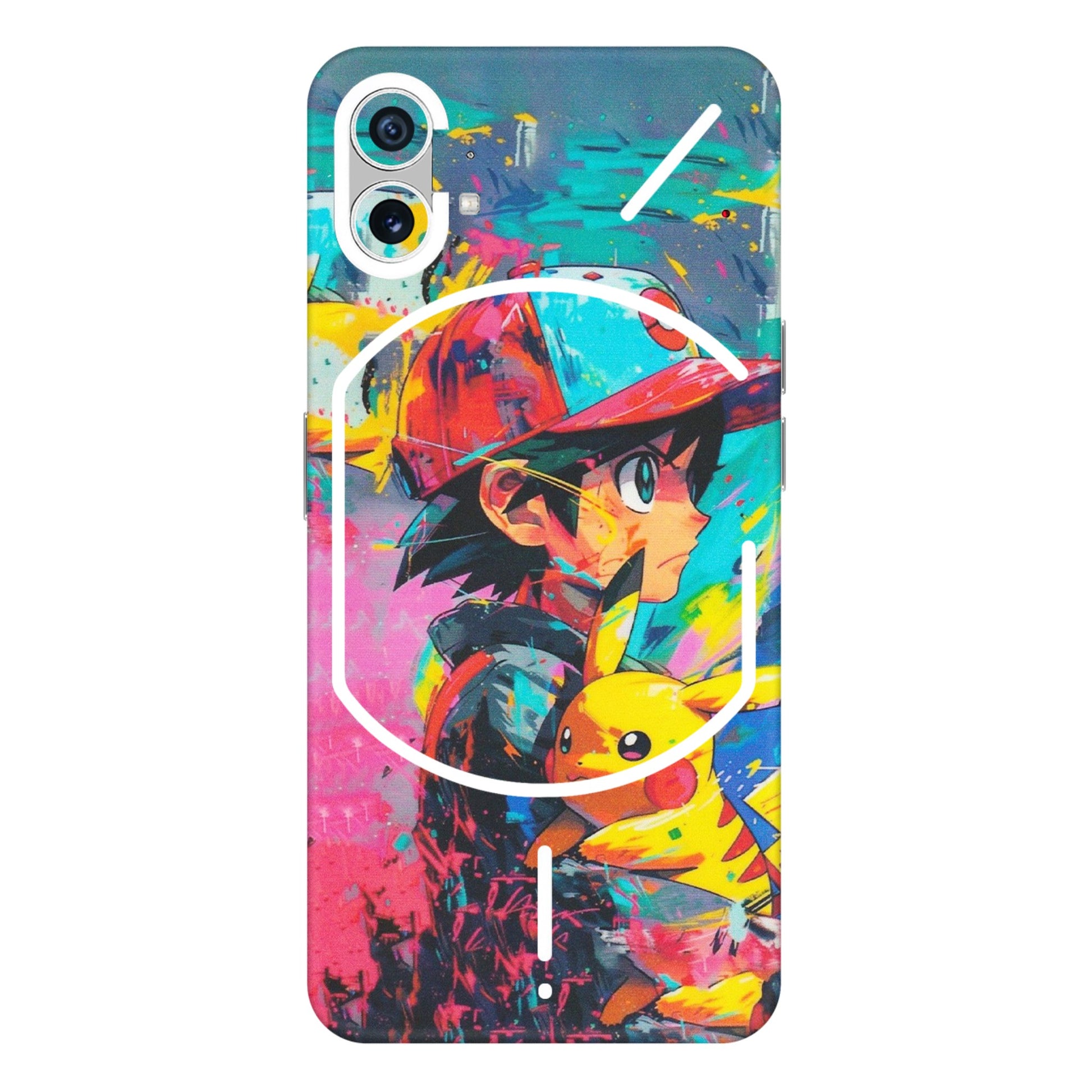 Nothing Phone Skins (All Models) - Ash & Pikachu - Matte Finish (M-26) Nothing Phone 1 5G