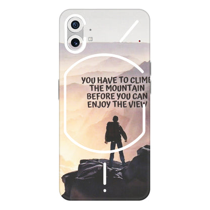 Nothing Phone Skins (All Models) - Motivational Hiking Mountain - Matte Finish (M-28) Nothing Phone 1 5G