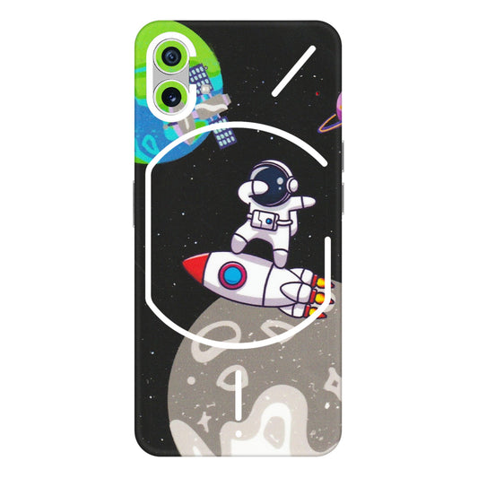 Nothing Phone Skins (All Models) - Astronaut Vibing Toon Running - Matte Finish (M-39) Nothing Phone 1 5G