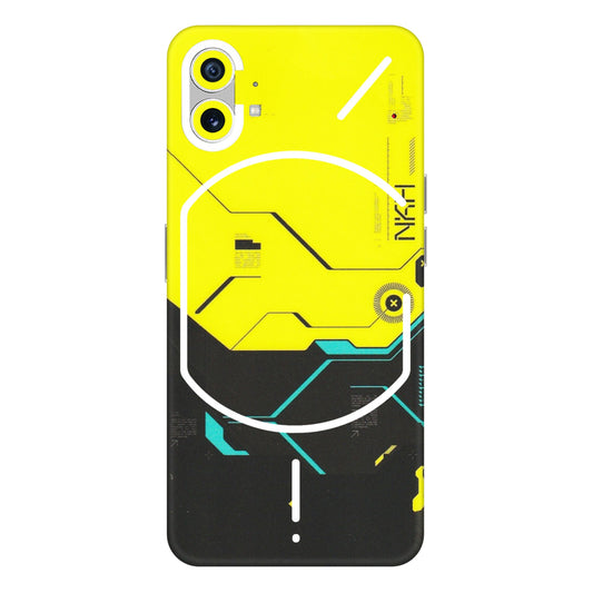 Nothing Phone Skins (All Models) - Black Yellow Technica - Matte Finish (M-53) Nothing Phone 1 5G