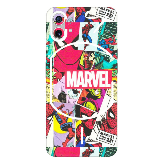 Nothing Phone Skins (All Models) - Marvel Comic Spiderman Grafitti - Matte Finish (M-72) Nothing Phone 1 5G
