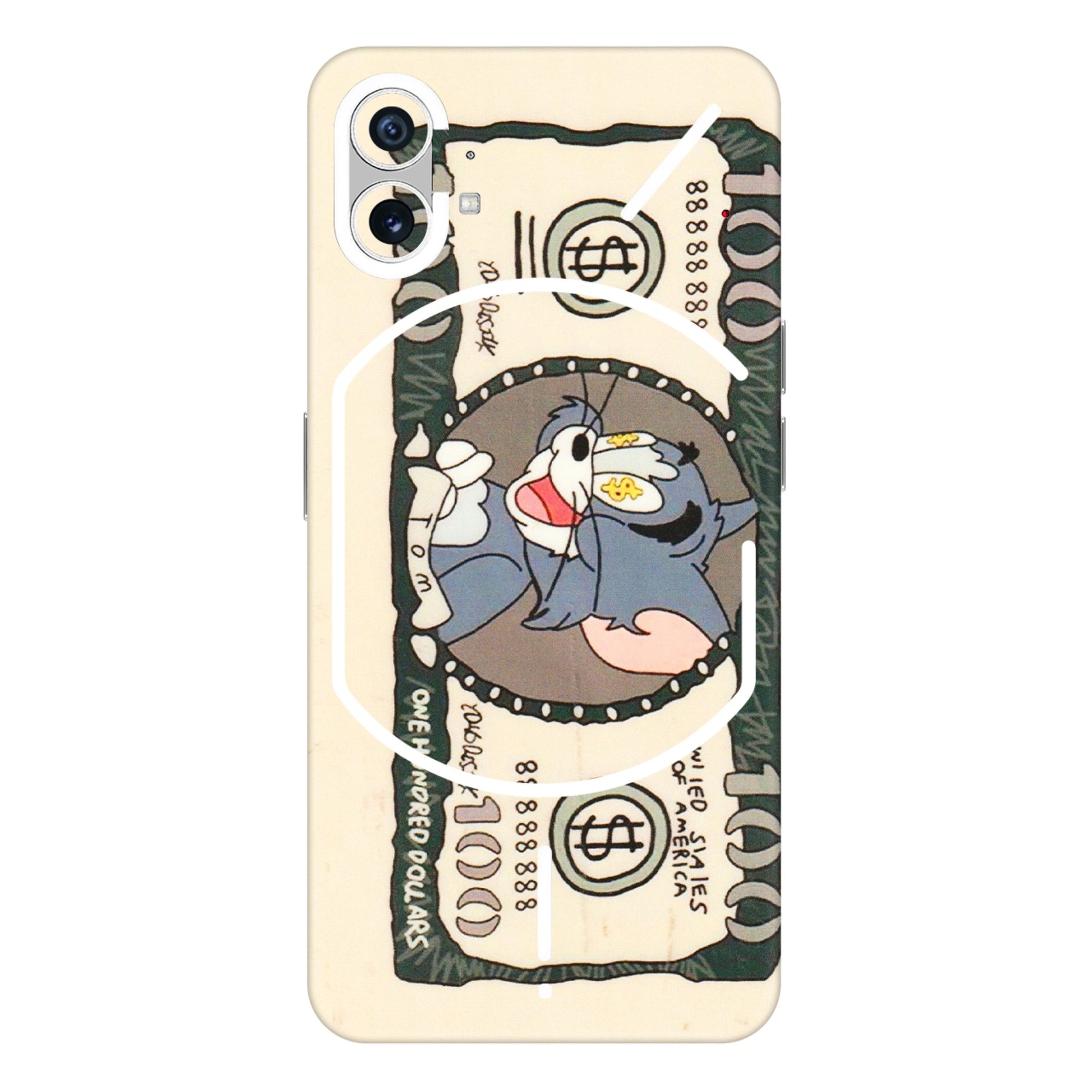 Nothing Phone Skins (All Models) - Tranzy Series One Hundred Dollar Tom - Transparent Finish (T-16) Nothing Phone 1 5G