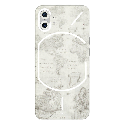 Nothing Phone Skins (All Models) - Tranzy Series World Travel Map - Transparent Finish (T-4) Nothing Phone 1 5G