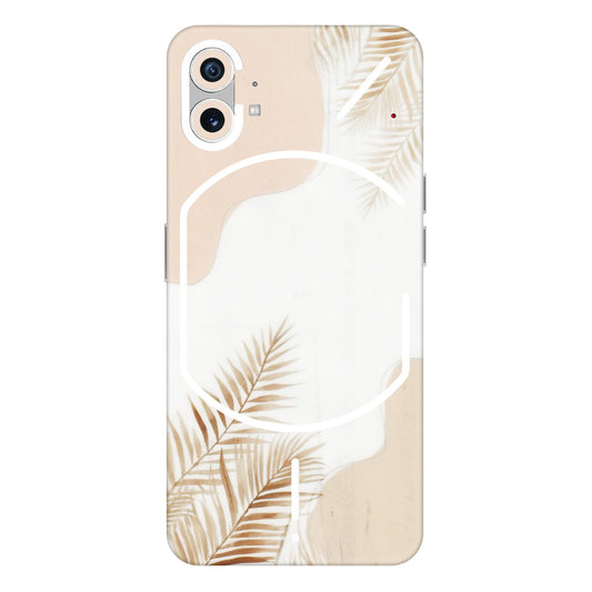 Nothing Phone Skins (All Models) - Tranzy Series Gold Petals Abstract - Transparent Finish (T-8) Nothing Phone 1 5G