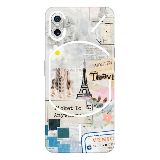 Nothing Phone Skins (All Models) - Tranzy Series Travel Memories - Transparent Finish (T-9) Nothing Phone 1 5G