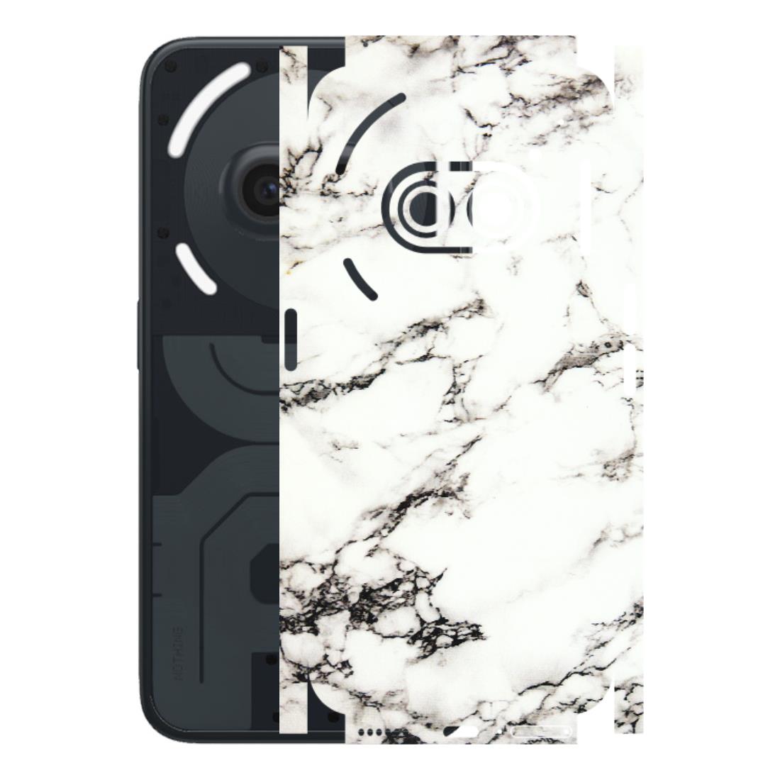 Nothing Phone Skins (All Models) - Black and White Marble Texture - 3D Embossed Finish (L-124) Nothing Phone 2A