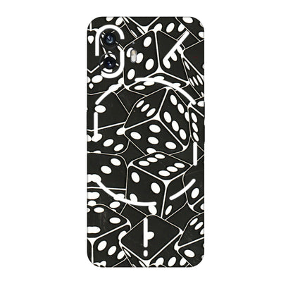 Nothing Phone Skins (All Models) - Big Black Dices - 3D Embossed Finish (L-106) Nothing Phone 2
