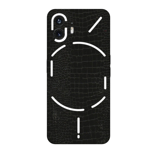 Nothing Phone Skins (All Models) - Snake Leather Black - 3D Embossed Finish (L-107) Nothing Phone 2