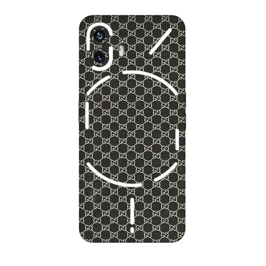 Nothing Phone Skins (All Models) - Black G Print - 3D Embossed Finish (L-109) Nothing Phone 2