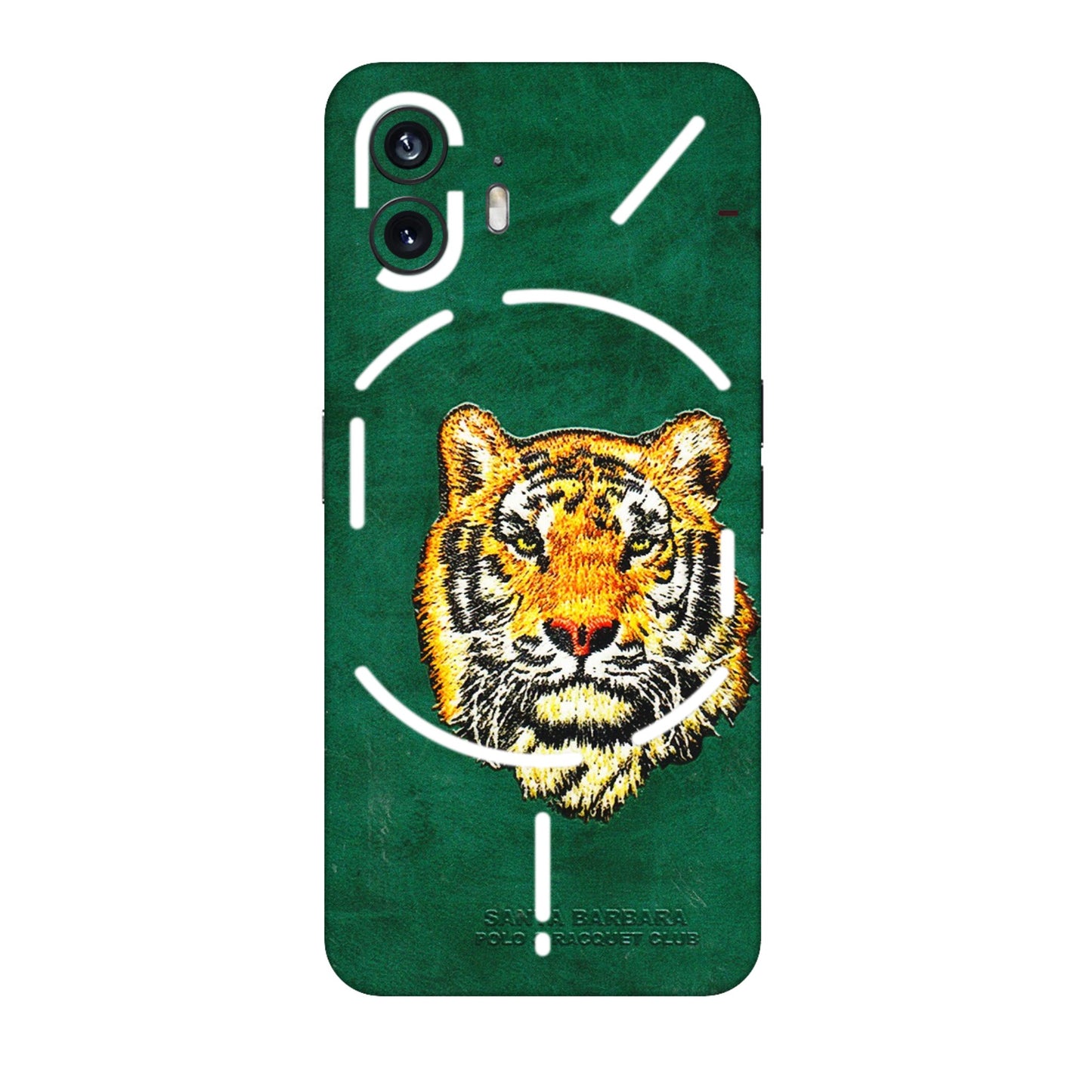 Nothing Phone Skins (All Models) - Leather Feel Tiger - 3D Embossed Finish (L-111) Nothing Phone 2