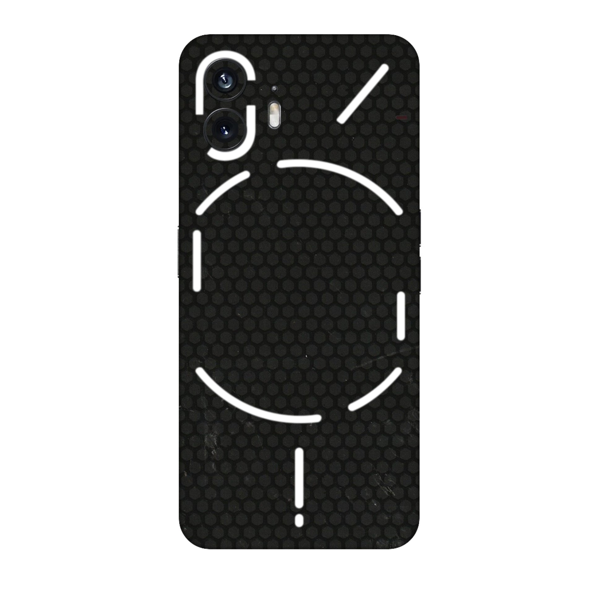 Nothing Phone Skins (All Models) - Black honeycomb - 3D Embossed Finish (L-114) Nothing Phone 2