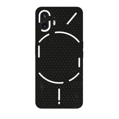 Nothing Phone Skins (All Models) - Black honeycomb - 3D Embossed Finish (L-114) Nothing Phone 2