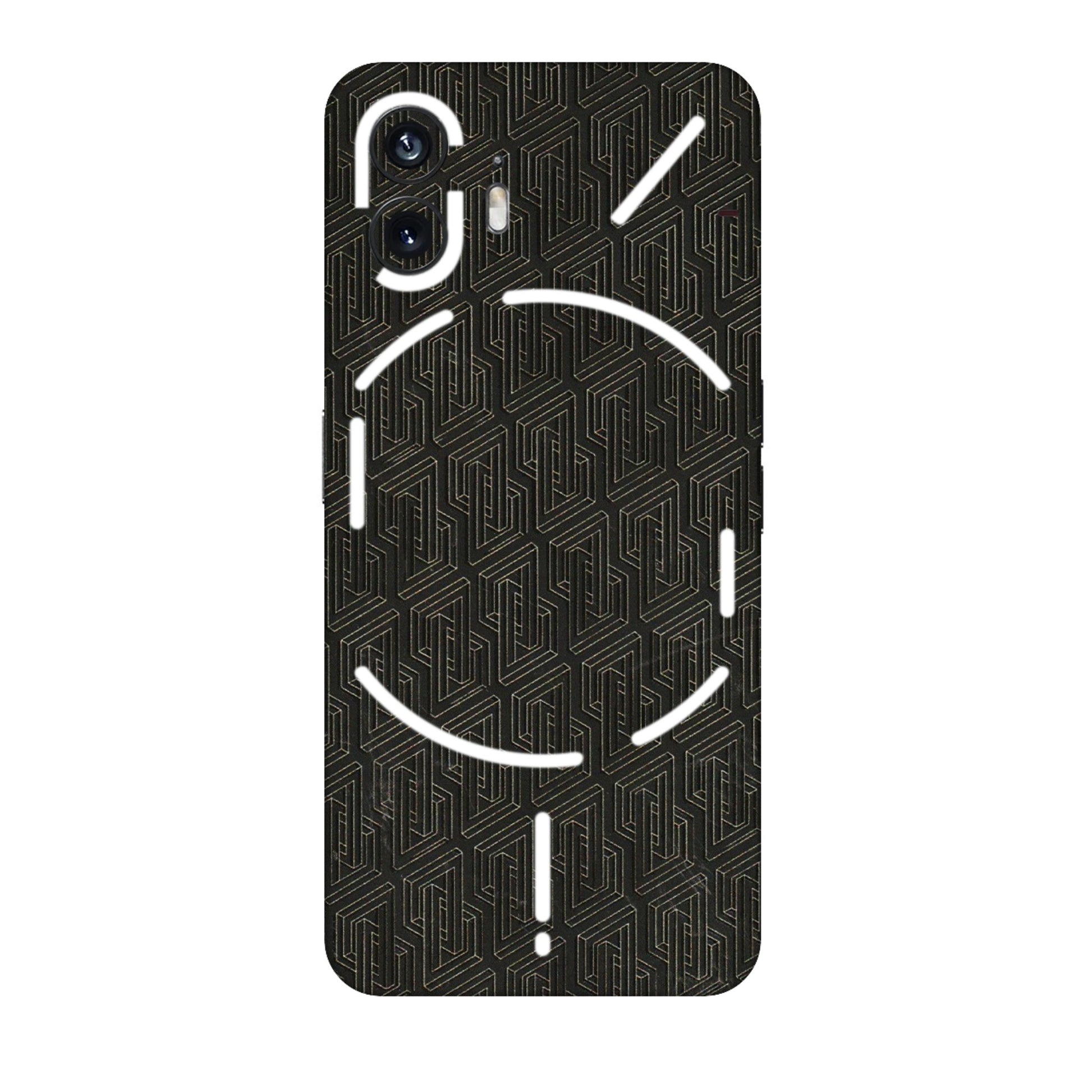 Nothing Phone Skins (All Models) - Black Abstract Pattern - 3D Embossed Finish (L-117) Nothing Phone 2