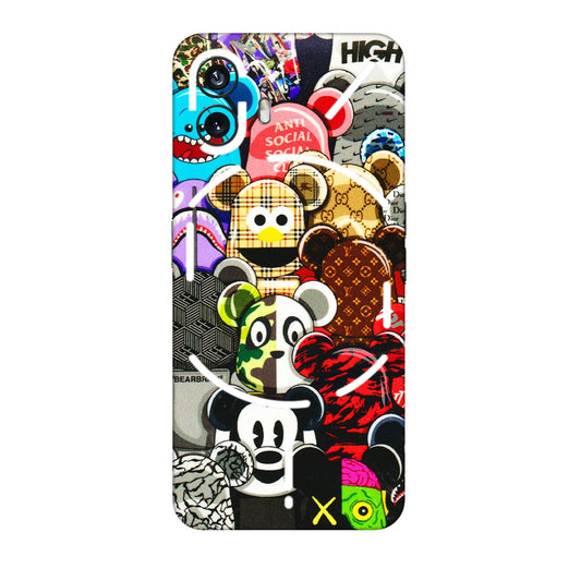 Nothing Phone Skins (All Models) - More Mickey Mouses - 3D Embossed Finish (L-118) Nothing Phone 2