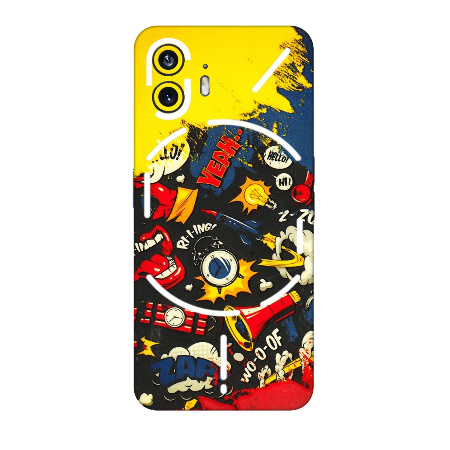 Nothing Phone Skins (All Models) - Pacific Doodle Art - 3D Embossed Finish (L-120) Nothing Phone 2