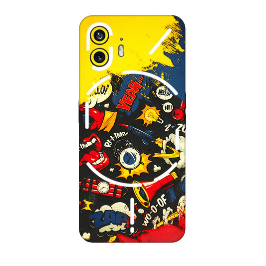 Nothing Phone Skins (All Models) - Pacific Doodle Art - 3D Embossed Finish (L-120) Nothing Phone 2